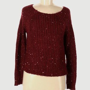 Jennifer Lopez Sequin Sweater Large